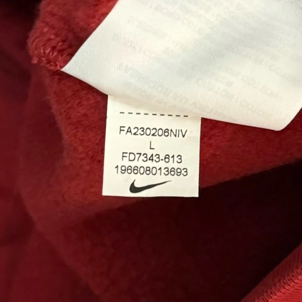 Nike Oklahoma Sooners Athletic Department Quarter Zip Chainstitch Sweatshirt